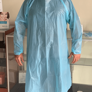Gown peva polyethylene breathable lightweight